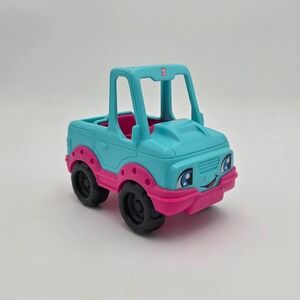 Fisher Price Little People Barbie Pink Teal SUV Car Toy Kids Play‎ Fun